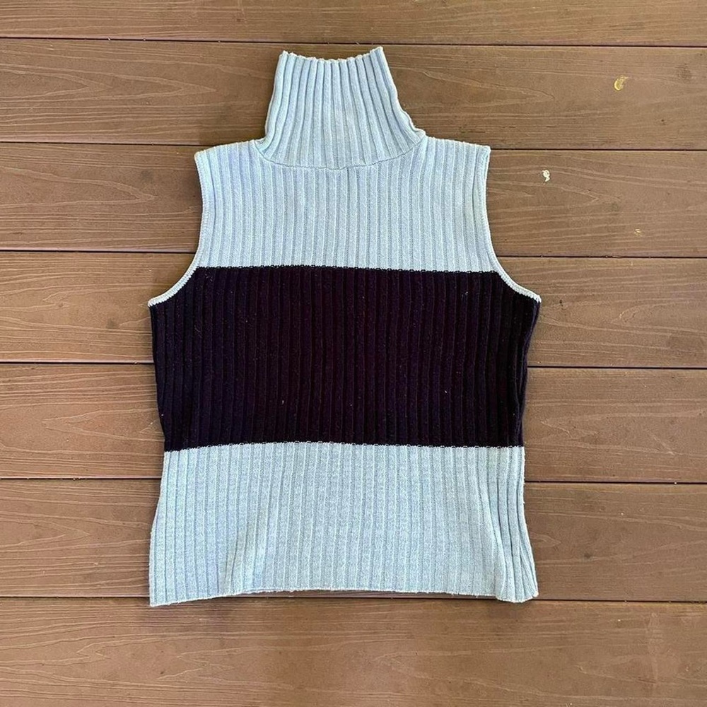 VintageArizona Jean Company Ribbed Turtleneck Tank Top